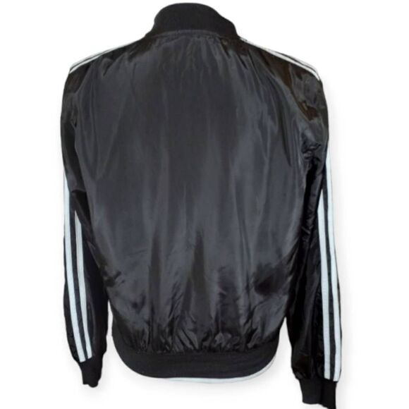 SAN JOY BLACK & WHITE BOMBER SZ.M EUC. - Picture 3 of 5